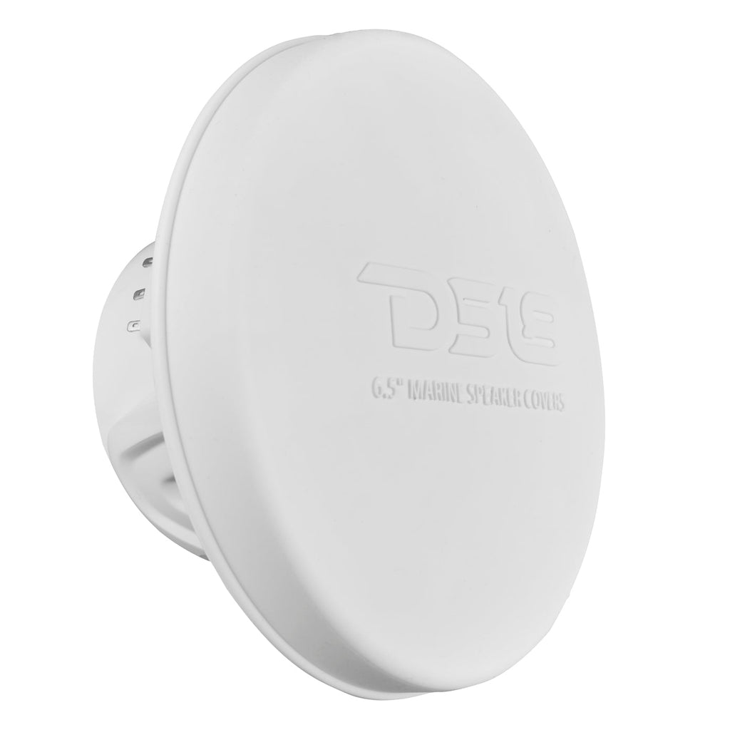 DS18 NXL-6 HYDRO 6.5" 100W RMS 4-Ohm 2-Way Marine Coaxial Speakers with RGB LED Lighting, White Composite Grilles, Pair
