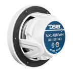 DS18 NXL-IQ6/WH HYDRO NXL-IQ 6.5" 150W RMS 2-Way Marine Speakers with Digital LED Lighting & Bullet Tweeters, White, Pair