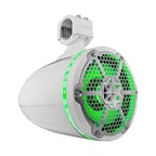 DS18 NXL-X8TPNEO/WH HYDRO 8" 180W RMS Neodymium Marine Tower Speakers with Passive Radiators, RGB LED Lighting, White, Pair