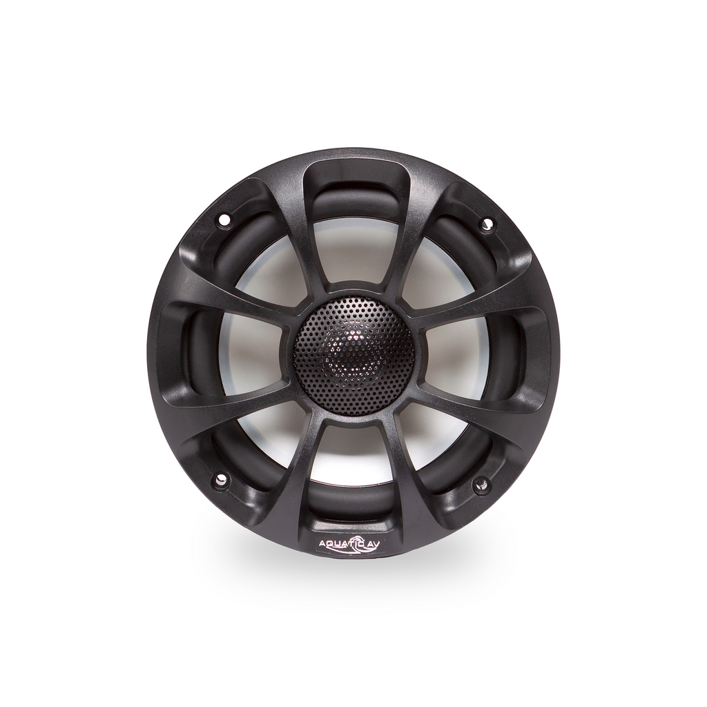 Aquatic AV PRO Sport 6.5" 60W RMS IP65 RGB Marine Coaxial Speakers, Black, Pair (PX652)