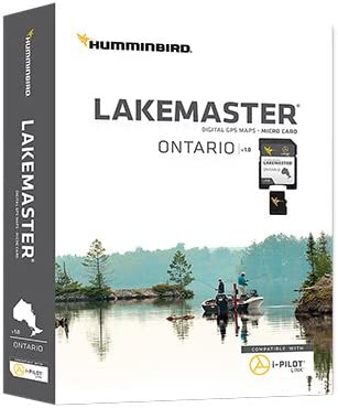Humminbird LakeMaster Ontario Edition Digital GPS Lake Maps, Micro SD Card, Version 1