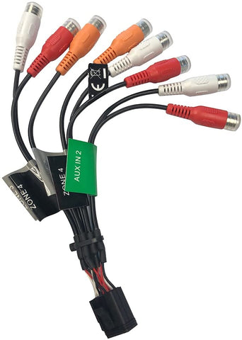 FUSION Wire Harness - Zone 3 &amp; 4 (E Port-RCA)