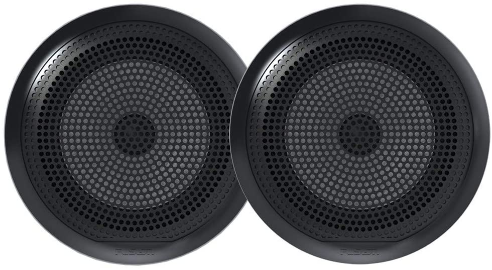 Fusion El-F651b El Series Full Range Shallow Mount Marine Black Speakers - 6.5"