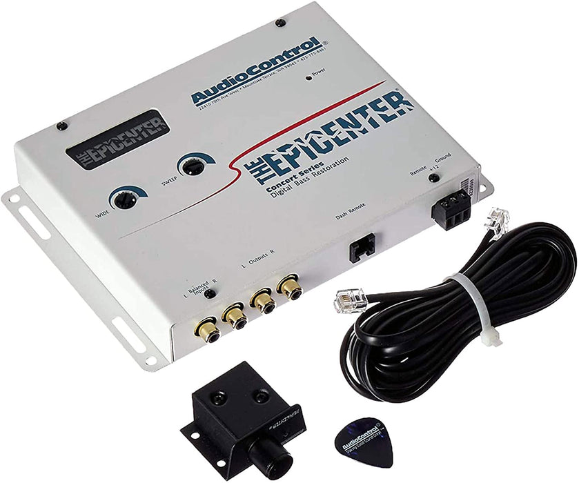AudioControl The Epicenter Bass Booster Expander & Bass Restoration Processor with Remote (White)