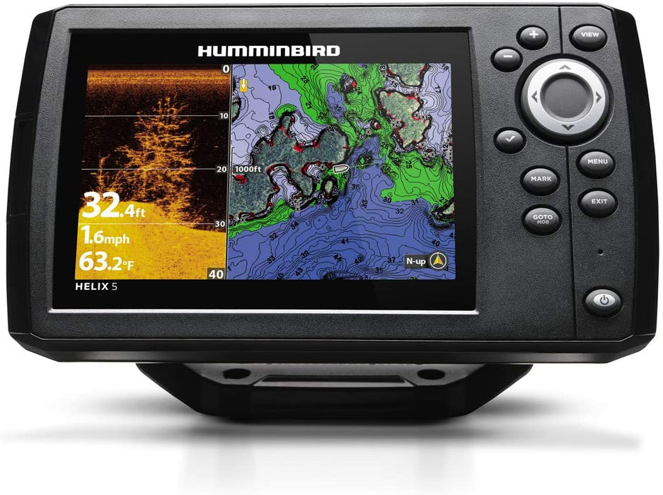 Humminbird 410220-1NAV HELIX 5 CHIRP DI (Down Imaging) GPS G2 NAV Fish Finder