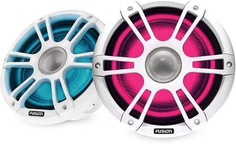 Fusion Signature Series 3, SG-FL652SPW Sports White 6.5-inch Marine Speakers, with CRGBW LED Lighting, a Garmin Brand